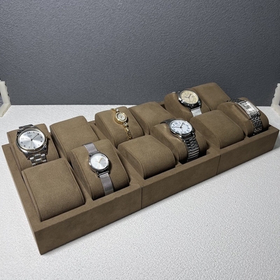 Wytłaczane logo PU Wood Watch Gablota Pudełko na prezent do sklepu z zegarkami